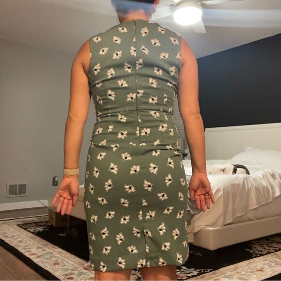 Ann Taylor Factory Floral Scoop Neck Sheath Dress - Picture 5 of 5